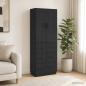 Preview: ARDEBO.de - Schrankset 2 stk. 66 x 34,5 x 87 cm Holzwerkstoff Schwarz