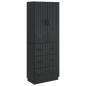 Preview: Schrankset 2 stk. 66 x 34,5 x 87 cm Holzwerkstoff Schwarz