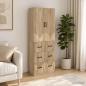 Preview: ARDEBO.de - Schrankset 2 stk. 66 x 34,5 x 87 cm Holzwerkstoff Sonoma-Eiche