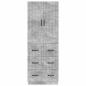 Preview: Schrankset 2 stk. 66 x 34,5 x 87 cm Holzwerkstoff Betongrau