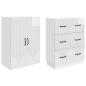 Preview: Schrankset 2 stk. 66 x 34,5 x 87 cm Holzwerkstoff