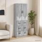 Preview: ARDEBO.de - Schrankset 2 stk. 66 x 34,5 x 87 cm Holzwerkstoff Sonoma-Grau