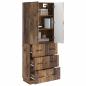 Preview: Schrankset 2 stk. 66 x 34,5 x 87 cm Holzwerkstoff Altholz