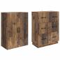 Preview: Schrankset 2 stk. 66 x 34,5 x 87 cm Holzwerkstoff Altholz