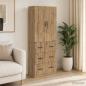 Preview: ARDEBO.de - Schrankset 2 stk. 66 x 34,5 x 87 cm Holzwerkstoff Artisan-Eiche