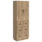 Preview: Schrankset 2 stk. 66 x 34,5 x 87 cm Holzwerkstoff Artisan-Eiche