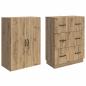 Preview: Schrankset 2 stk. 66 x 34,5 x 87 cm Holzwerkstoff Artisan-Eiche