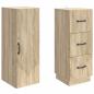 Preview: Schrankset 2 stk. 33 x 34,5 x 87 cm Holzwerkstoff Sonoma-Eiche