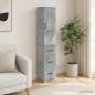 Preview: ARDEBO.de - Schrankset 2 stk. 33 x 34,5 x 87 cm Holzwerkstoff Betongrau