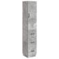 Preview: Schrankset 2 stk. 33 x 34,5 x 87 cm Holzwerkstoff Betongrau