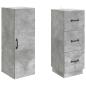 Preview: Schrankset 2 stk. 33 x 34,5 x 87 cm Holzwerkstoff Betongrau