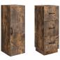 Preview: Schrankset 2 stk. 33 x 34,5 x 87 cm Holzwerkstoff Räuchereiche