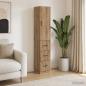 Preview: ARDEBO.de - Schrankset 2 stk. 33 x 34,5 x 87 cm Holzwerkstoff Artisan-Eiche