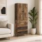 Preview: ARDEBO.de - Schrankset 2 stk. 66 x 34,5 x 90 cm Holzwerkstoff Altholz