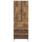 Preview: Schrankset 2 stk. 66 x 34,5 x 90 cm Holzwerkstoff Altholz