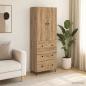 Preview: ARDEBO.de - Schrankset 2 stk. 66 x 34,5 x 90 cm Holzwerkstoff Artisan-Eiche