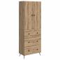 Preview: Schrankset 2 stk. 66 x 34,5 x 90 cm Holzwerkstoff Artisan-Eiche