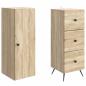 Preview: Schrankset 2 stk. 34,5 x 34,5 x 90 cm Holzwerkstoff
