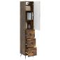 Preview: Schrankset 2 stk. 34,5 x 34,5 x 90 cm Holzwerkstoff