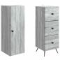 Preview: Schrankset 2 stk. 34,5 x 34,5 x 90 cm Holzwerkstoff Sonoma-Grau