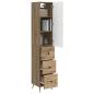 Preview: Schrankset 2 stk. 34,5 x 34,5 x 90 cm Holzwerkstoff
