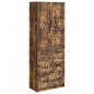 Preview: Schrankset 2 stk. 66 x 34,5 x 87 cm Holzwerkstoff Räuchereiche