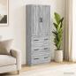Preview: ARDEBO.de - Schrankset 2 stk. 66 x 34,5 x 87 cm Holzwerkstoff Sonoma-Grau