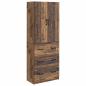 Preview: Schrankset 2 stk. 66 x 34,5 x 87 cm Holzwerkstoff Altholz