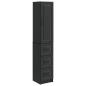 Preview: Schrankset 2 stk. 33 x 34,5 x 87 cm Holzwerkstoff Schwarz