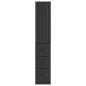 Preview: Schrankset 2 stk. 33 x 34,5 x 87 cm Holzwerkstoff Schwarz
