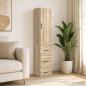 Preview: ARDEBO.de - Schrankset 2 stk. 33 x 34,5 x 87 cm Holzwerkstoff Sonoma-Eiche