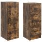 Preview: Schrankset 2 stk. 33 x 34,5 x 87 cm Holzwerkstoff Räuchereiche