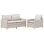 Preview: Sofa Set 2 stk. Creme Polyester