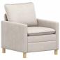Preview: Sofa Set 2 stk. Creme Polyester