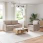 Preview: ARDEBO.de - Sofa Set 2 stk. Beige Polyester