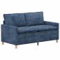 Preview: Sofa Set 2 stk. Blau Polyester