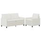 Preview: Sofa Set 2 stk. Creme Polyester