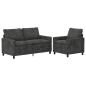Preview: Sofa Set 2 stk. Anthrazit Polyester