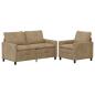 Preview: Sofa Set 2 Stk. Taupe Polyester