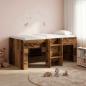 Preview: Hochbett für Kinder Altholz 80 x 160 cm Holzwerkstoff