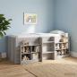Preview: ARDEBO.de - Hochbett für Kinder Sonoma-Grau 90 x 190 cm Holzwerkstoff