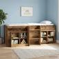 Preview: Hochbett für Kinder Altholz 90 x 190 cm Holzwerkstoff