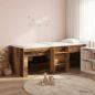 Preview: ARDEBO.de - Hochbett für Kinder Altholz 75 x 190 cm Holzwerkstoff