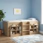 Preview: ARDEBO.de - Hochbett für Kinder Artisan-Eiche 75 x 190 cm Holzwerkstoff