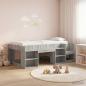 Preview: ARDEBO.de - Kinderbettgestell mit Stauraum Sonoma-Grau 80 x 200 cm