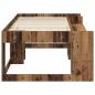 Preview: Kinderbettgestell mit Stauraum Altholz 80 x 200 cm
