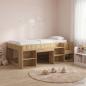 Preview: ARDEBO.de - Kinderbettgestell mit Stauraum Artisan-Eiche 90 x 200 cm