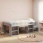 Preview: ARDEBO.de - Kinderbettgestell mit Stauraum Betongrau 100 x 200 cm