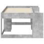 Preview: Kinderbettgestell mit Stauraum Betongrau 80 x 160 cm