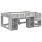 Preview: Kinderbettgestell mit Stauraum Sonoma-Grau 80 x 160 cm